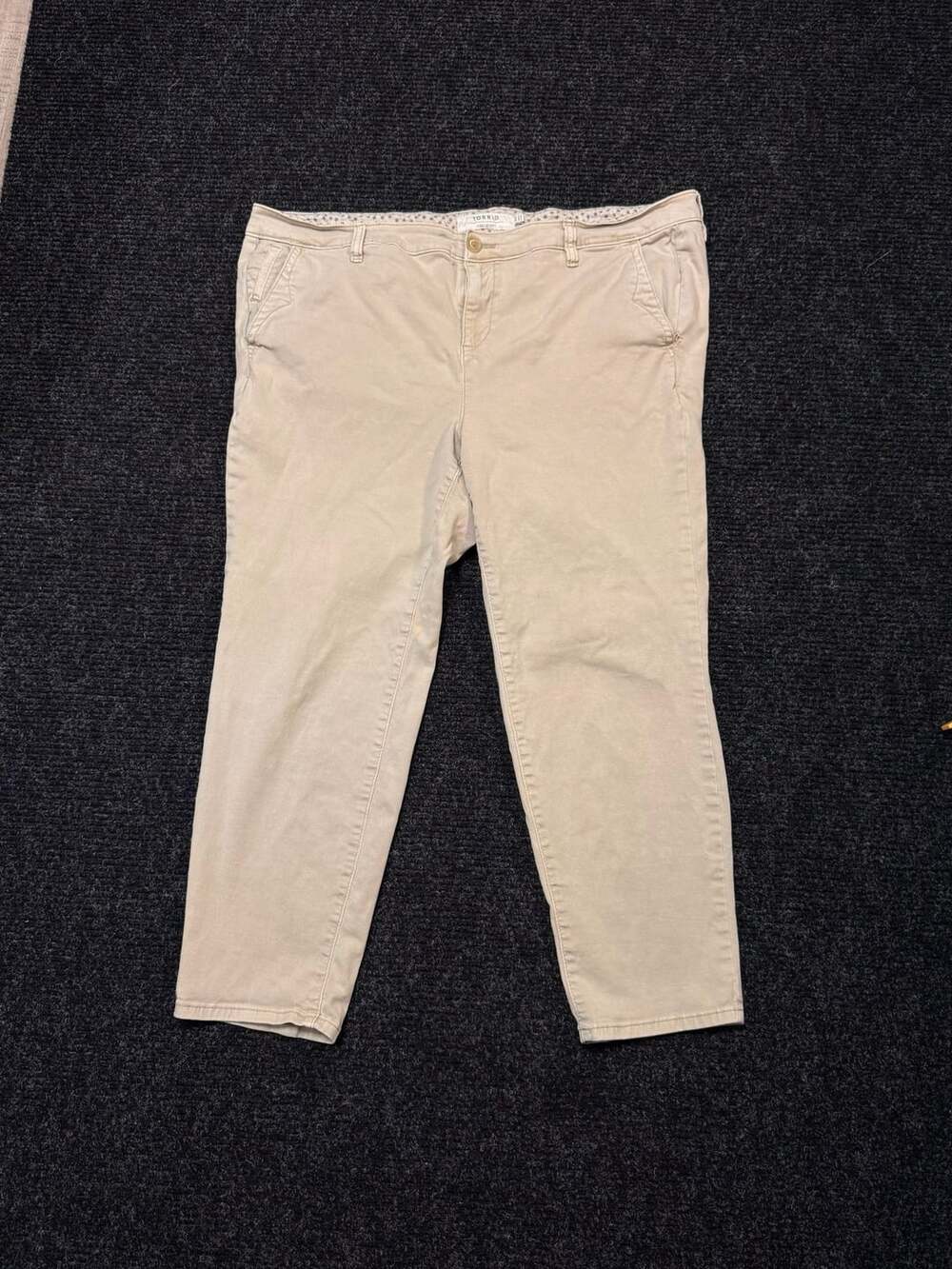 Torrid Women First At Fit Tan Khaki Chino Pants Womens Plus Size 22 Fall Elevate